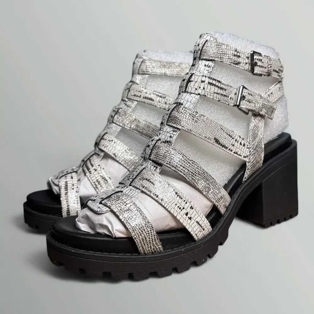 Dirty Laundry Fun Stuff Gladiator Heeled Sandal in White - Picture 4 of 8